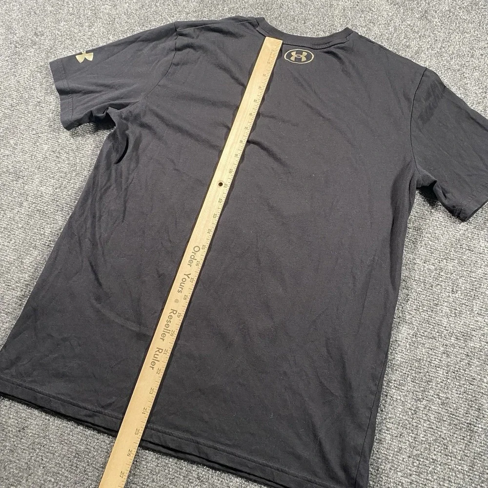 Under Armour Project Rock Mens Medium Shirt Blood Sweat Respect Spellout Gym